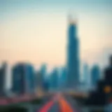 Dubai's Iconic Skyline and Real Estate Opportunities Illustration of a modern skyscraper in Dubai