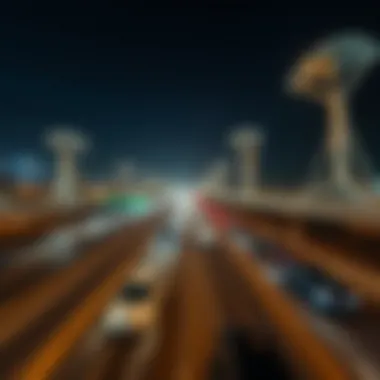 Highway connecting Dubai and Abu Dhabi