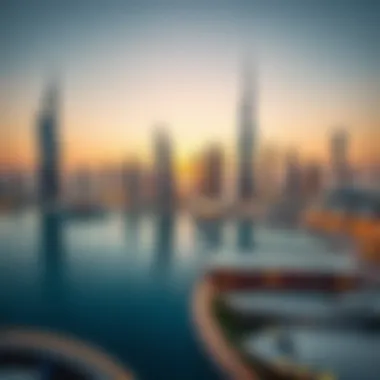 Dubai's Luxurious Skyline A panoramic view of Dubai's skyline highlighting luxury real estate