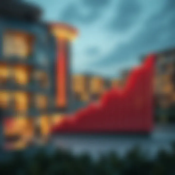 Trends in Mortgage Calculations: Understanding the Market Graph representing mortgage trends in Dubai
