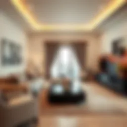 Cozy living room in a Dubai flat