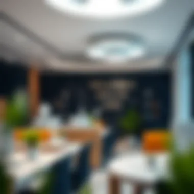 A welcoming office environment with motivational elements