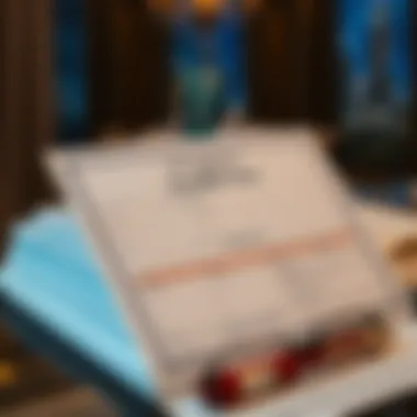 A detailed representation of the documentation involved in the maids visa application.