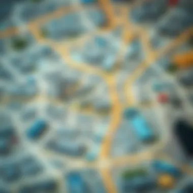 Neighborhood Map: Key Areas for Renting in Dubai Map highlighting popular neighborhoods for renting in Dubai