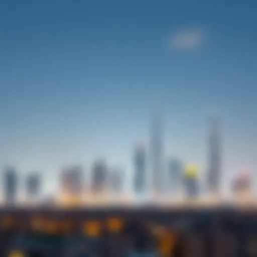 Stunning skyline view of Dubai showcasing residential areas