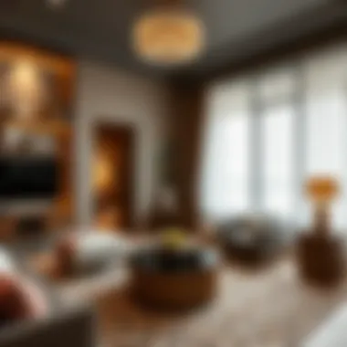 Amenities in a luxurious studio apartment