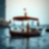 Traditional abra sailing on the Dubai Creek