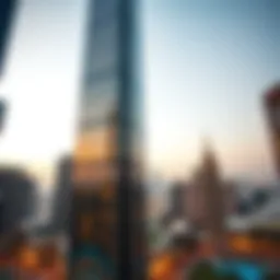 Stunning view of Noora Tower's architectural design