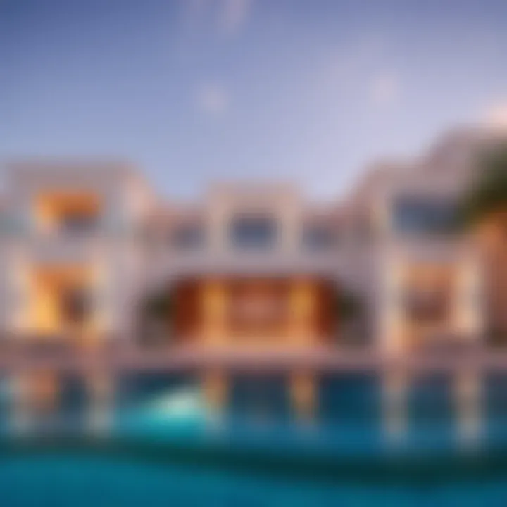 Luxurious Villas at Pearl Jumeirah Beach Luxurious beachfront villas reflecting architectural elegance