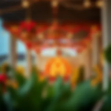 Traditional Emirati decorations for holiday festivities