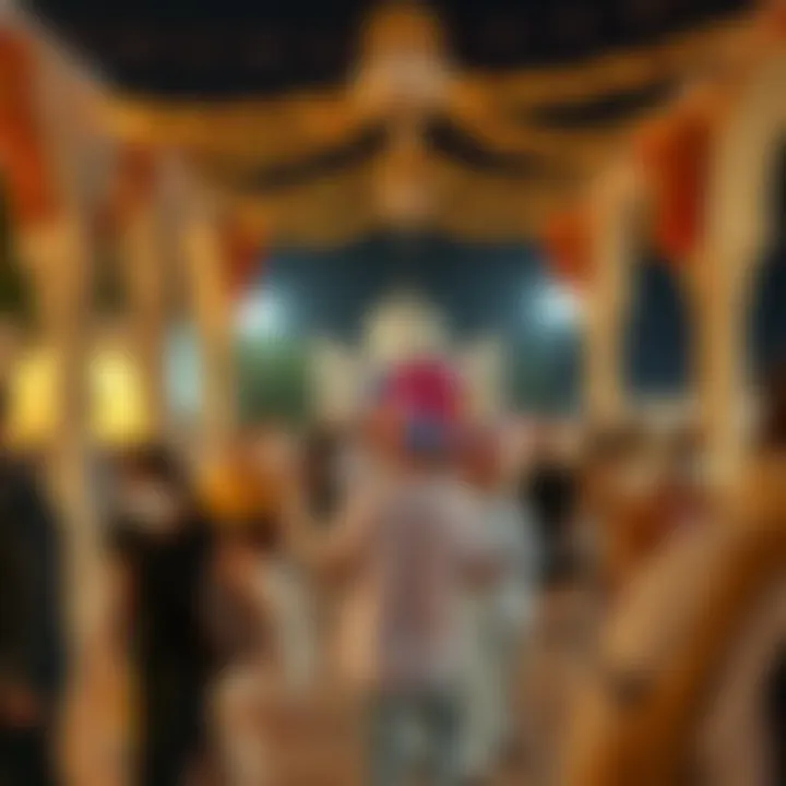 Community Celebration at UAE Heritage Site Gathering at a UAE heritage site for holiday festivities