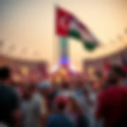 Celebration during UAE National Day