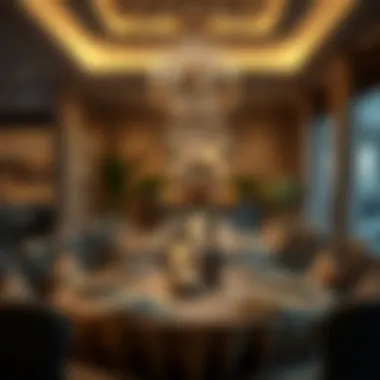 An elegantly decorated dining setup for Iftar