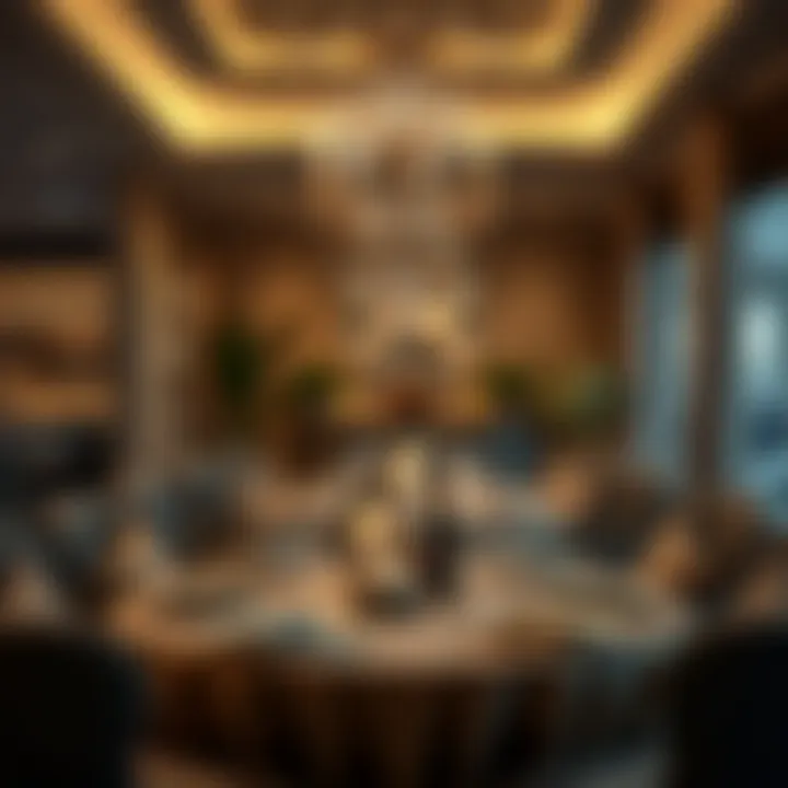 An elegantly decorated dining setup for Iftar