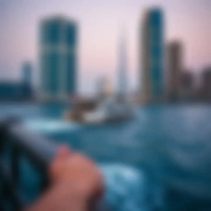 Ferry navigating the waters between Sharjah and Dubai