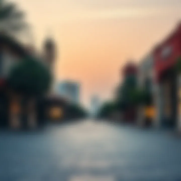 Historical Landmarks on Street of the Farmer Historical landmarks lining the Street of the Farmer, reflecting Dubai's rich cultural heritage