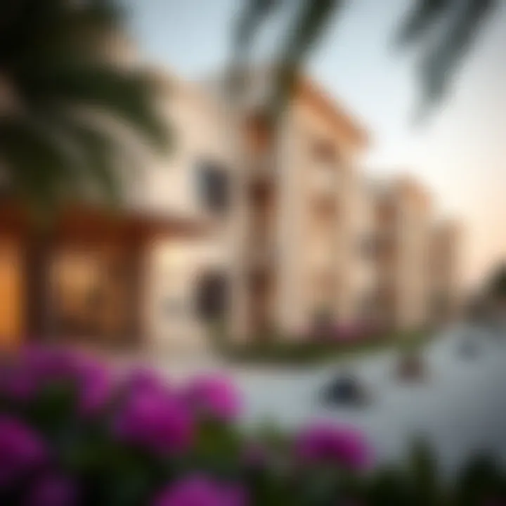 Architectural view of a studio building in Jebel Ali