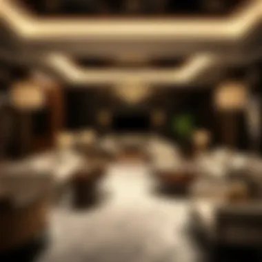 Elegant lounge area in The Address Residences