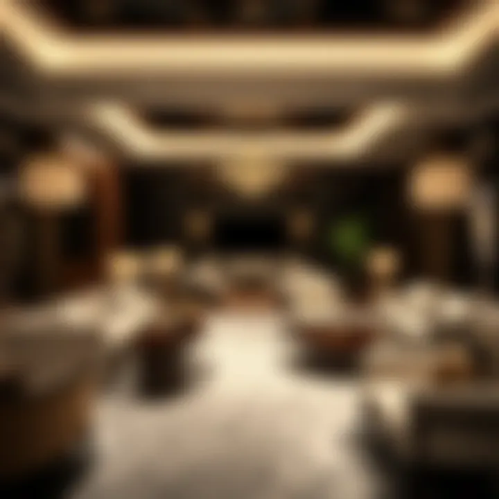 Elegant lounge area in The Address Residences