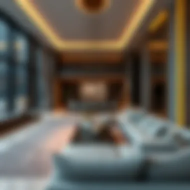 Luxury apartment interior in The Address Residences