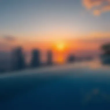 Stunning Infinity Pool Design The stunning design of the infinity pool at sunset