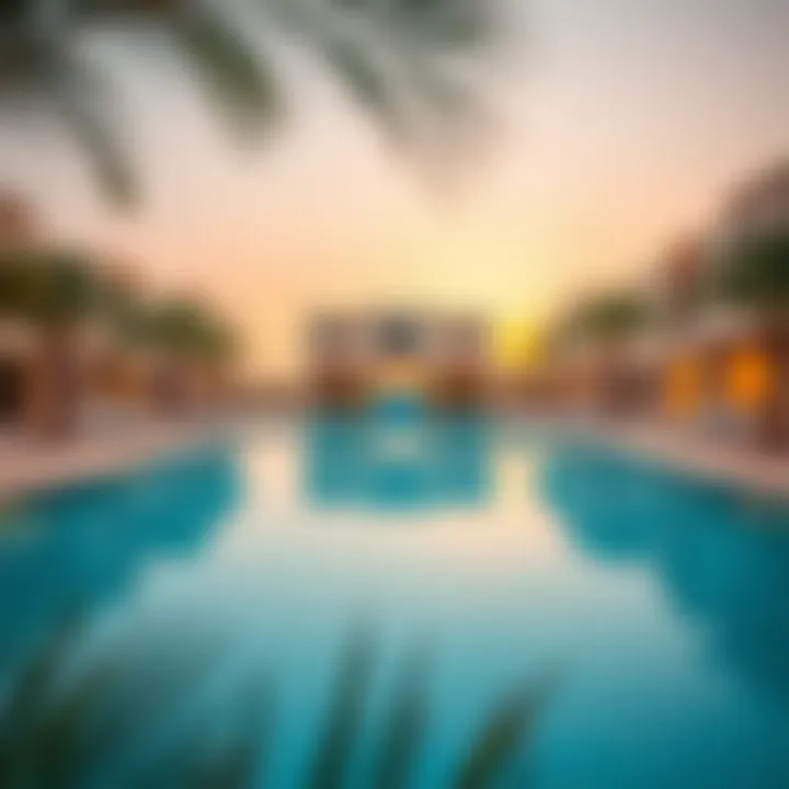 Luxurious amenities including a swimming pool and recreational areas