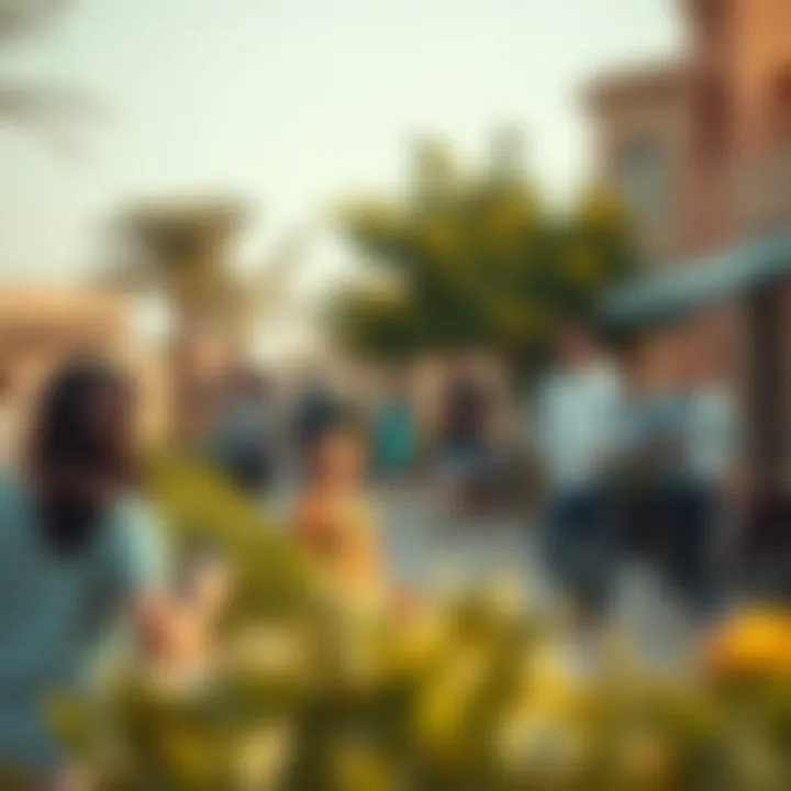 Vibrant lifestyle scenes with families enjoying the community spaces