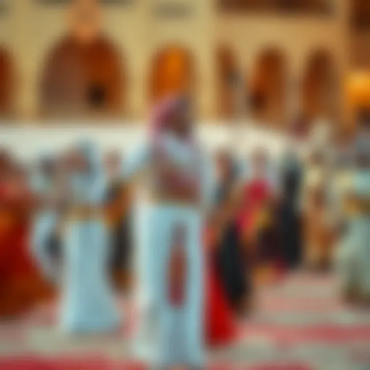 Traditional Emirati dance performance