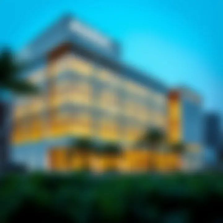 Modern Architecture of ADDC Office Exterior view of the ADDC office in Mussafah showcasing modern architecture