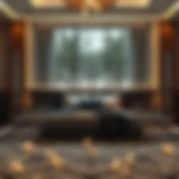 Luxurious bed space arrangement in Dubai