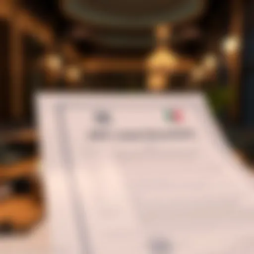 A detailed view of DIFC lease documents and certificates