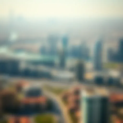 Aerial view of Dubai's skyline highlighting freehold properties