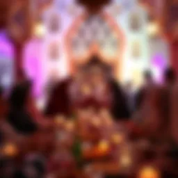 Traditional Iftar gathering in a vibrant setting