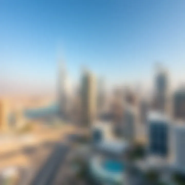 A picturesque view of Dubai's skyline showcasing modern architecture