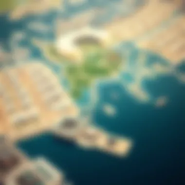 Geographic Significance of Dubai's Waterfront Map highlighting the geographic significance of Dubai's waterfront