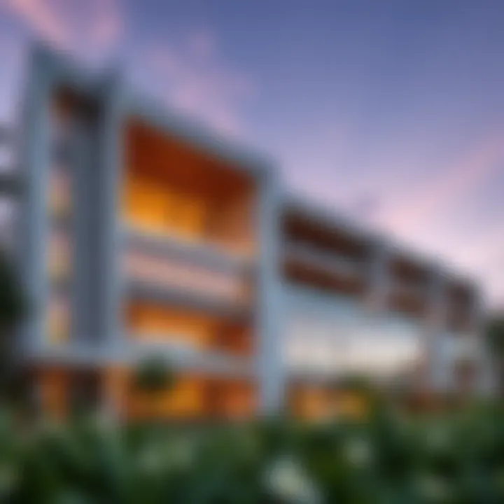 Stunning exterior view of Vida Residences The Hills