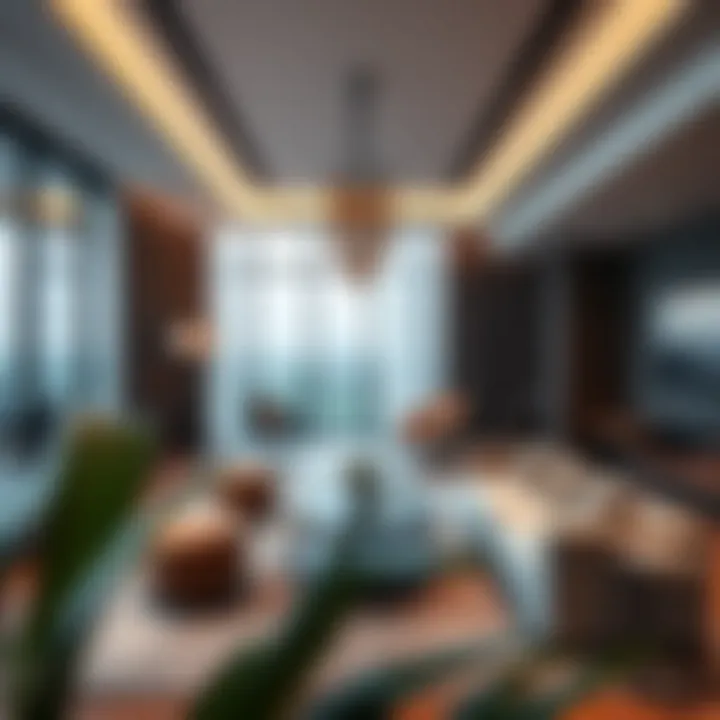 Luxurious interiors showcasing modern design