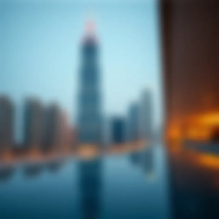W Tower in Dubai Skyline W Tower as a focal point in Dubai's skyline