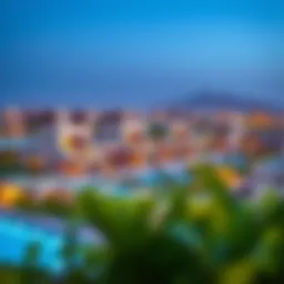 Panoramic view of Wadi Al Safa Seven showcasing modern architecture